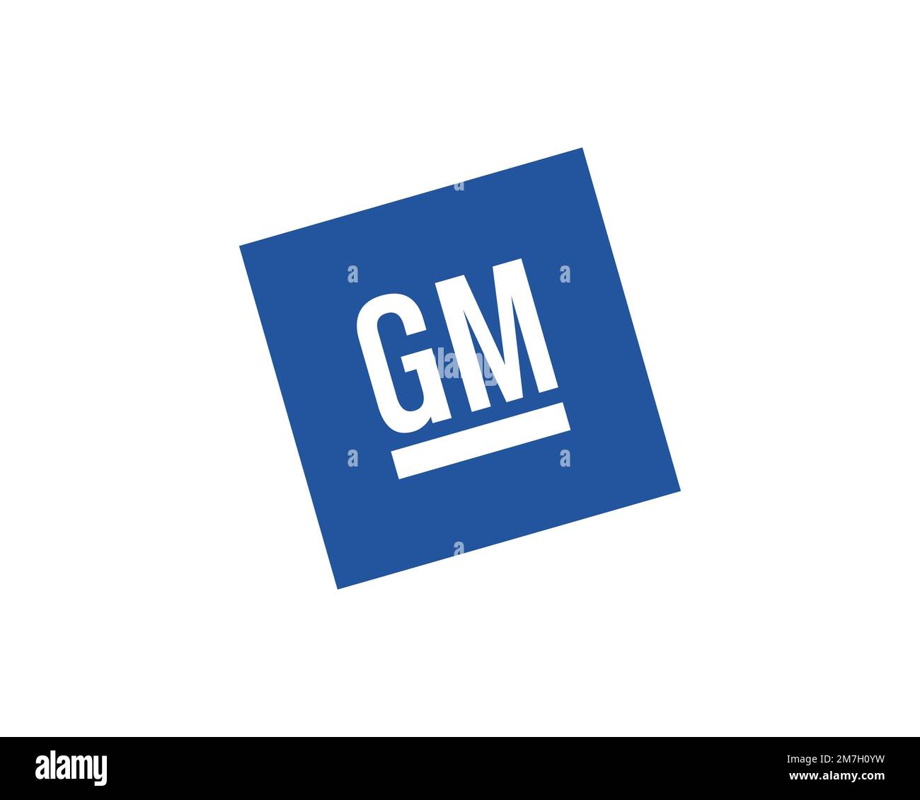 General Motors, rotated logo, white background Stock Photo Alamy
