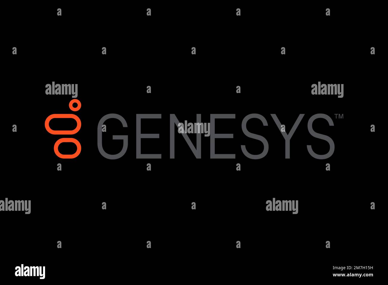 Genesys company, Logo, Black background Stock Photo - Alamy