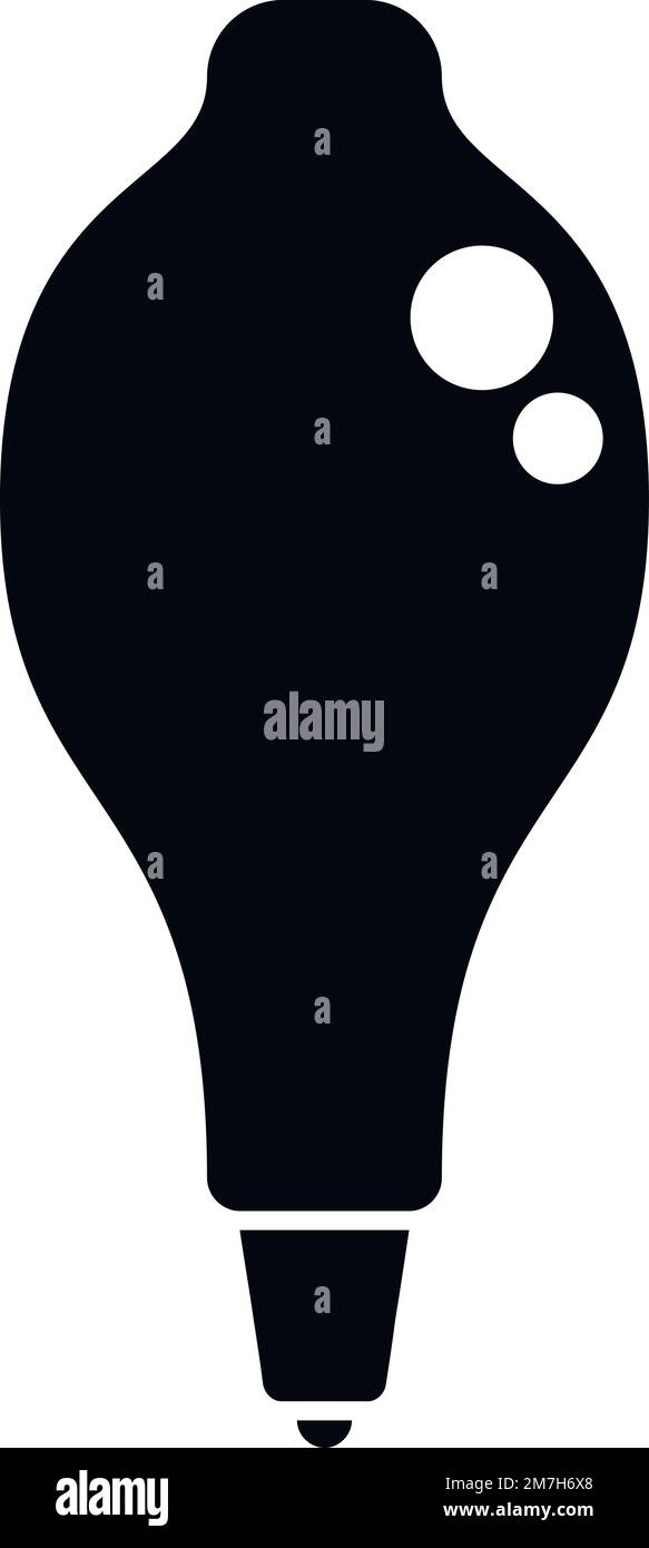 Medical uv lamp icon simple vector. Ultraviolet light. Air device Stock