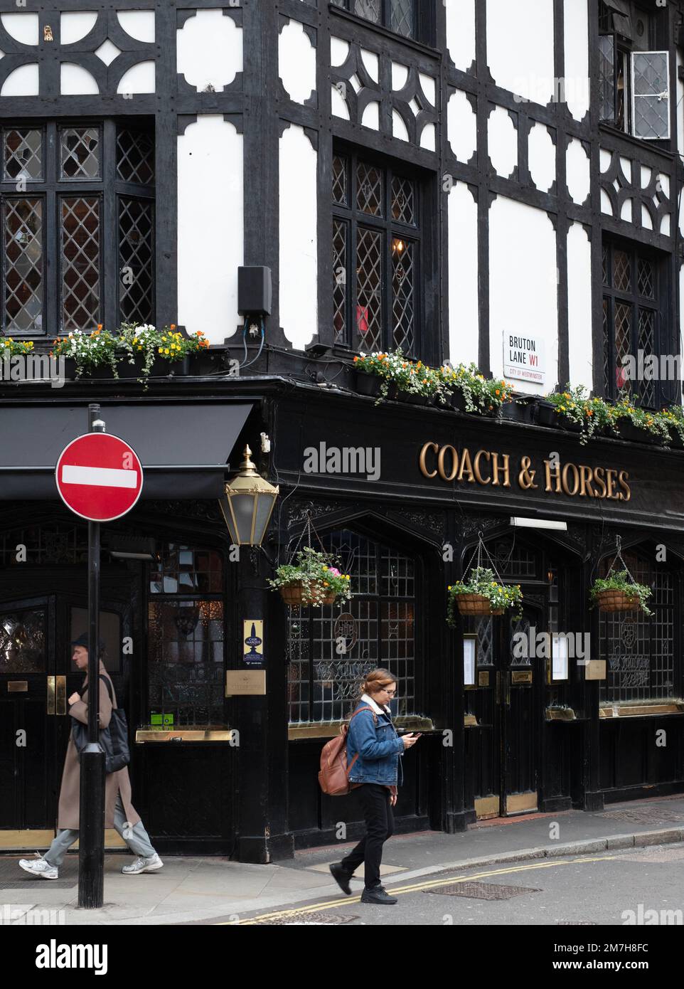 Coach and Horses pub in Bruton St, Mayfair, London Stock Photo Alamy
