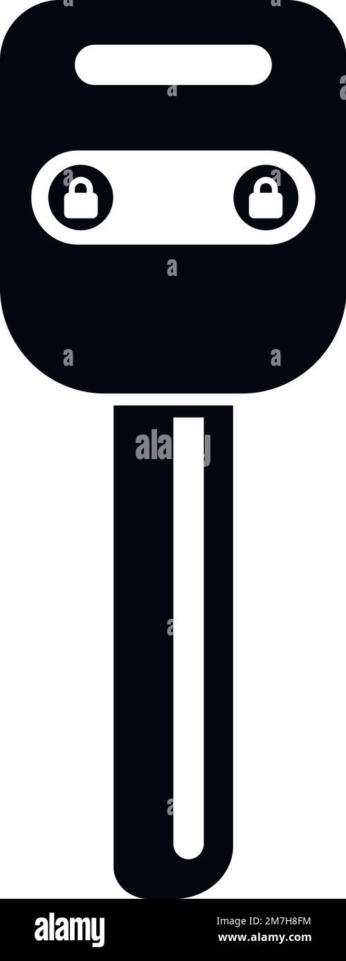 Unlock smart car key icon simple vector. Remote button. Lock vehicle