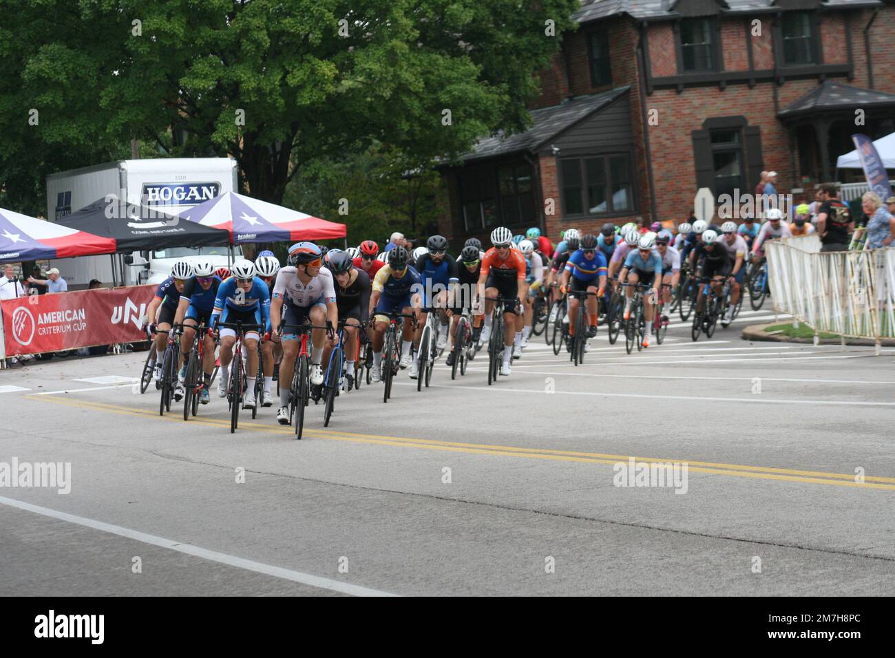 Bicycle races in Francis Park at the Tour de Francis Park 2022 during