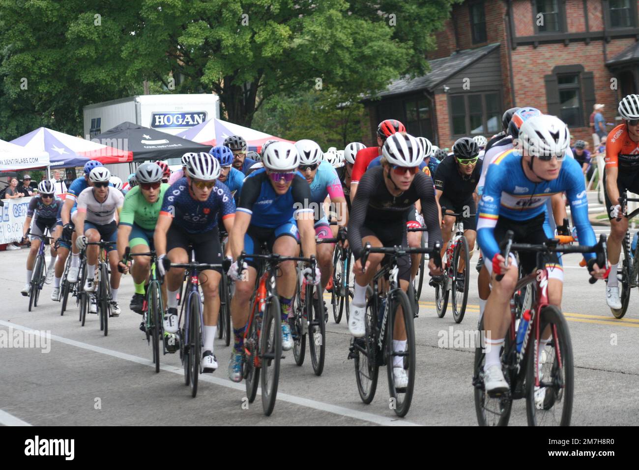 Bicycle races in Francis Park at the Tour de Francis Park 2022 during