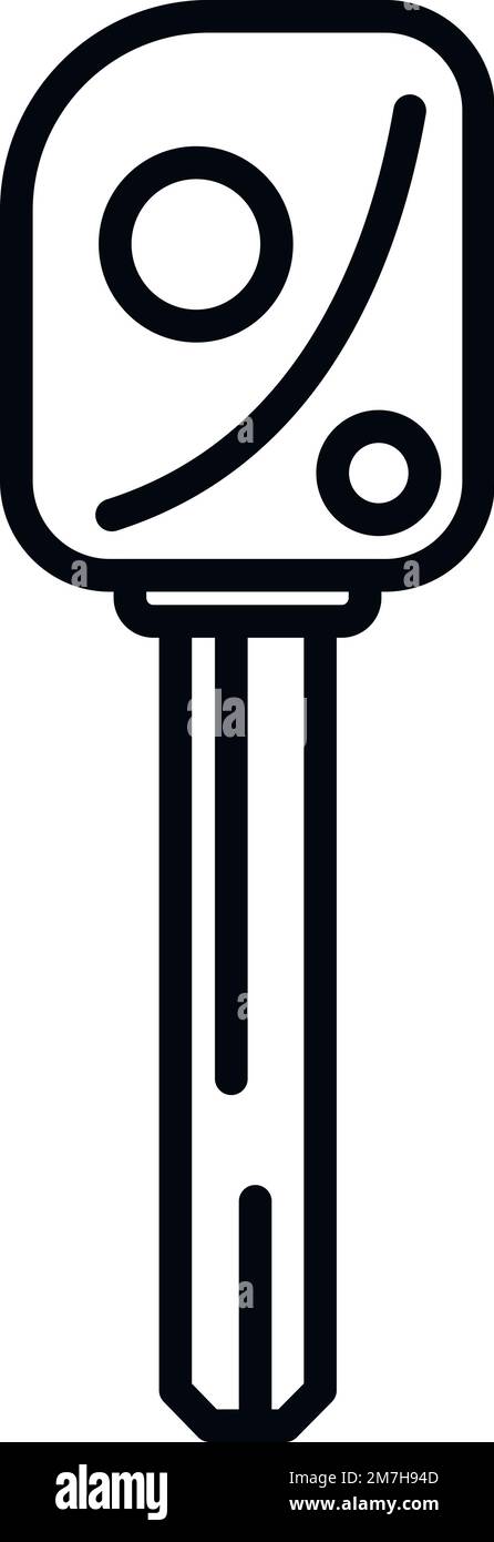 Keyless smart icon outline vector. Car remote. Digital system Stock Vector