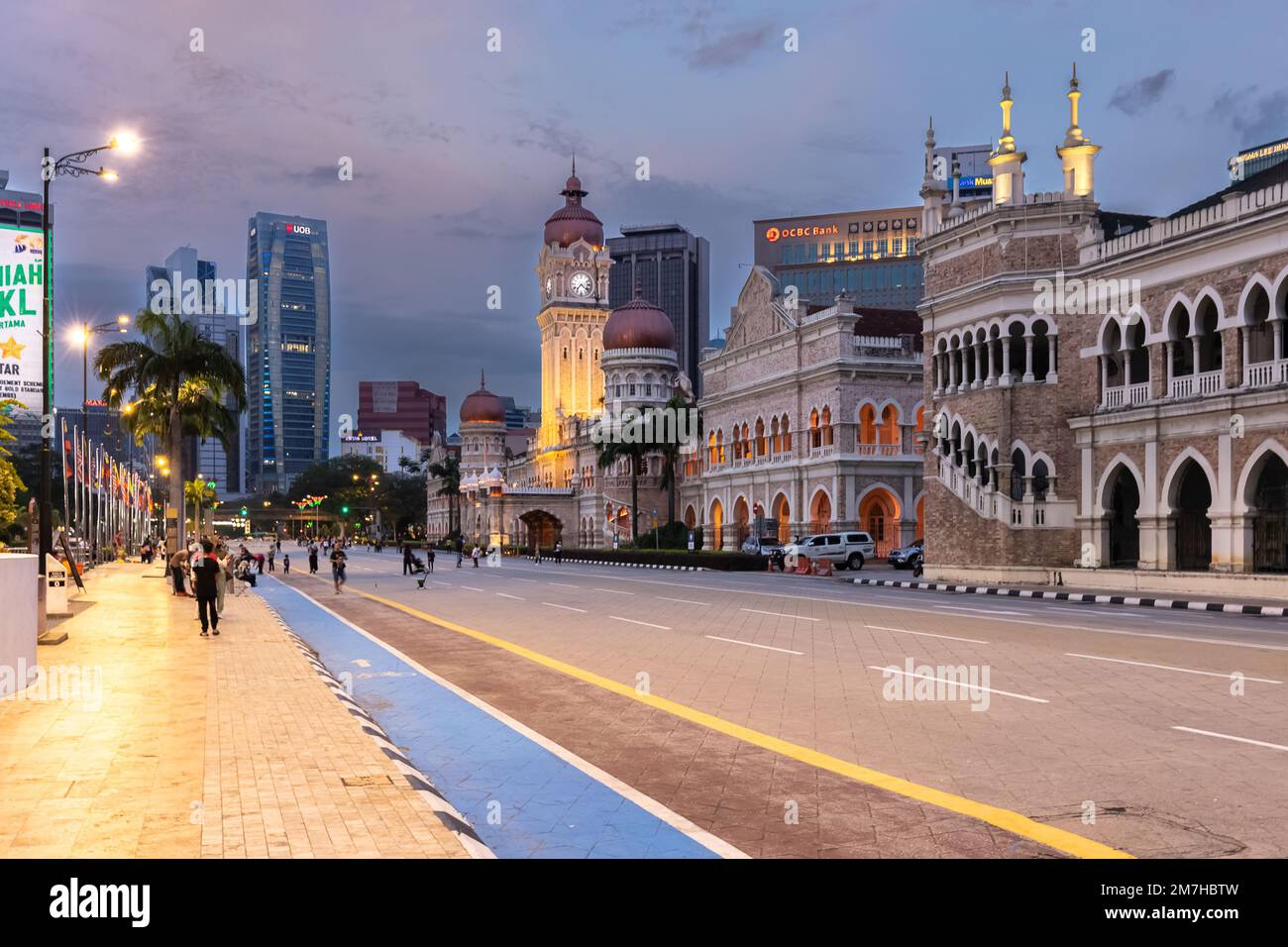 Historical Sultan Abdul Samad building in Kuala Lumpur’s city Stock