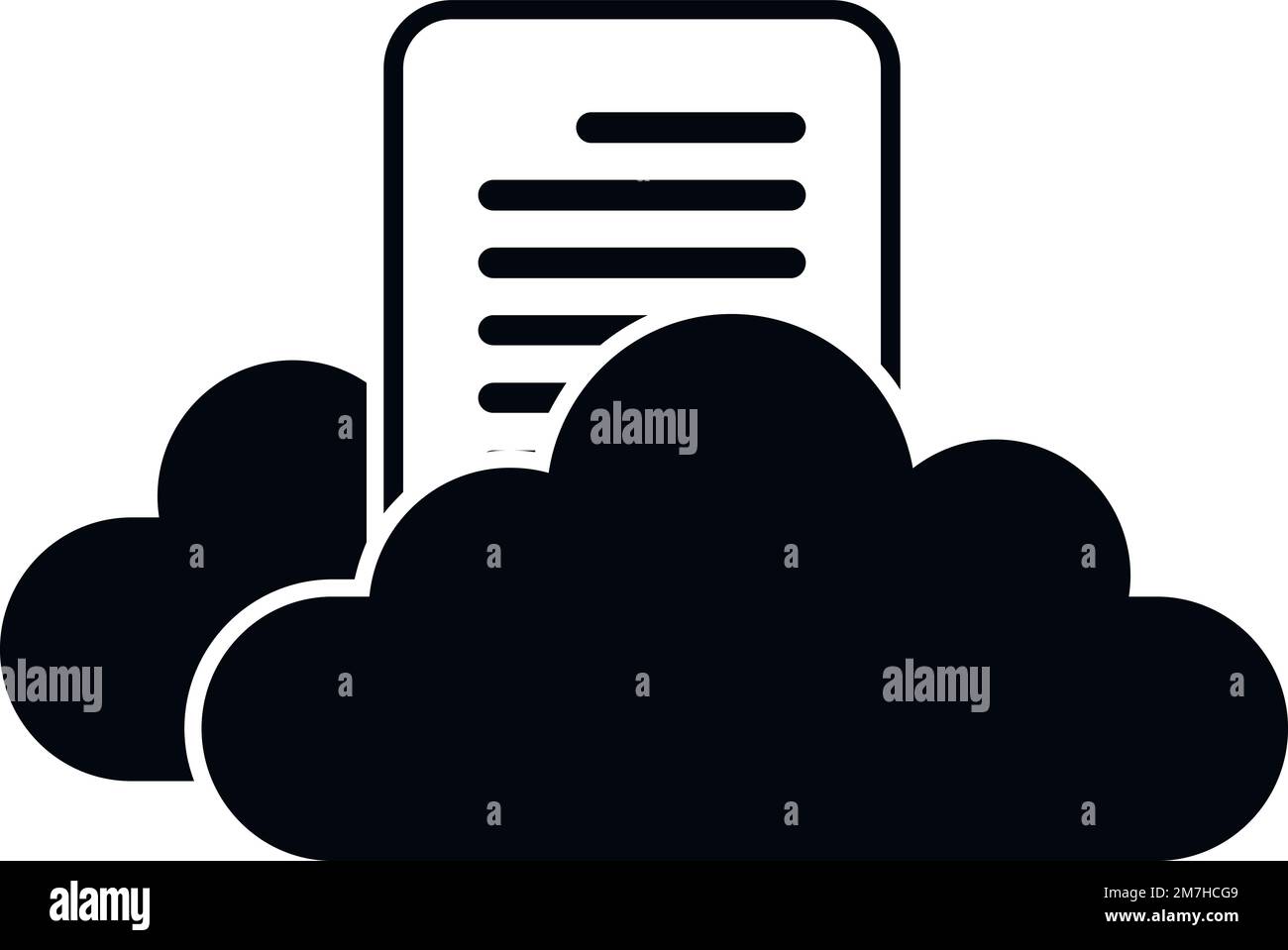 Cloud storage icon simple vector. Data backup. Server file Stock Vector ...