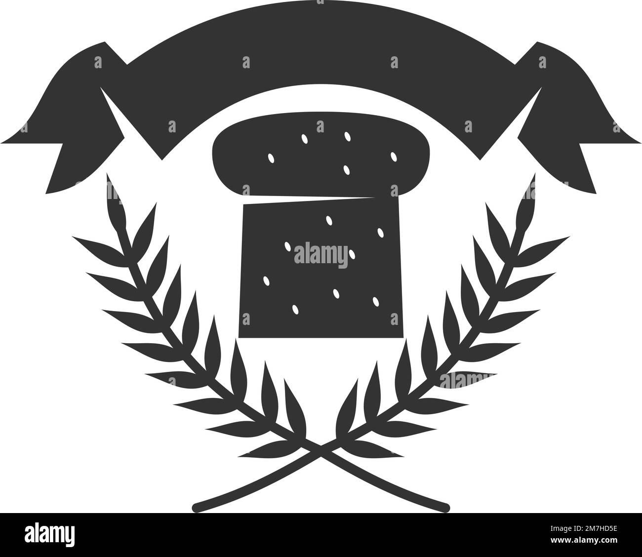 Bakery logo badge template Icon Illustration Brand Identity Stock ...