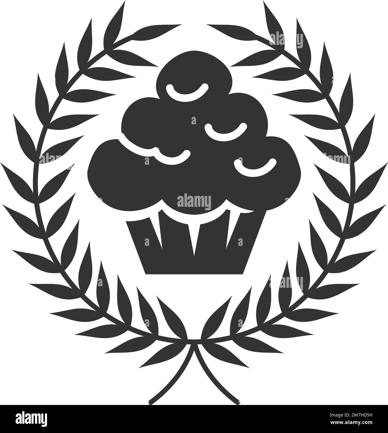Bakery logo badge template Icon Illustration Brand Identity Stock ...