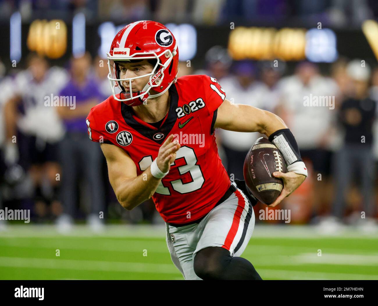 January 09, 2023 Bulldogs quarterback Stetson (13