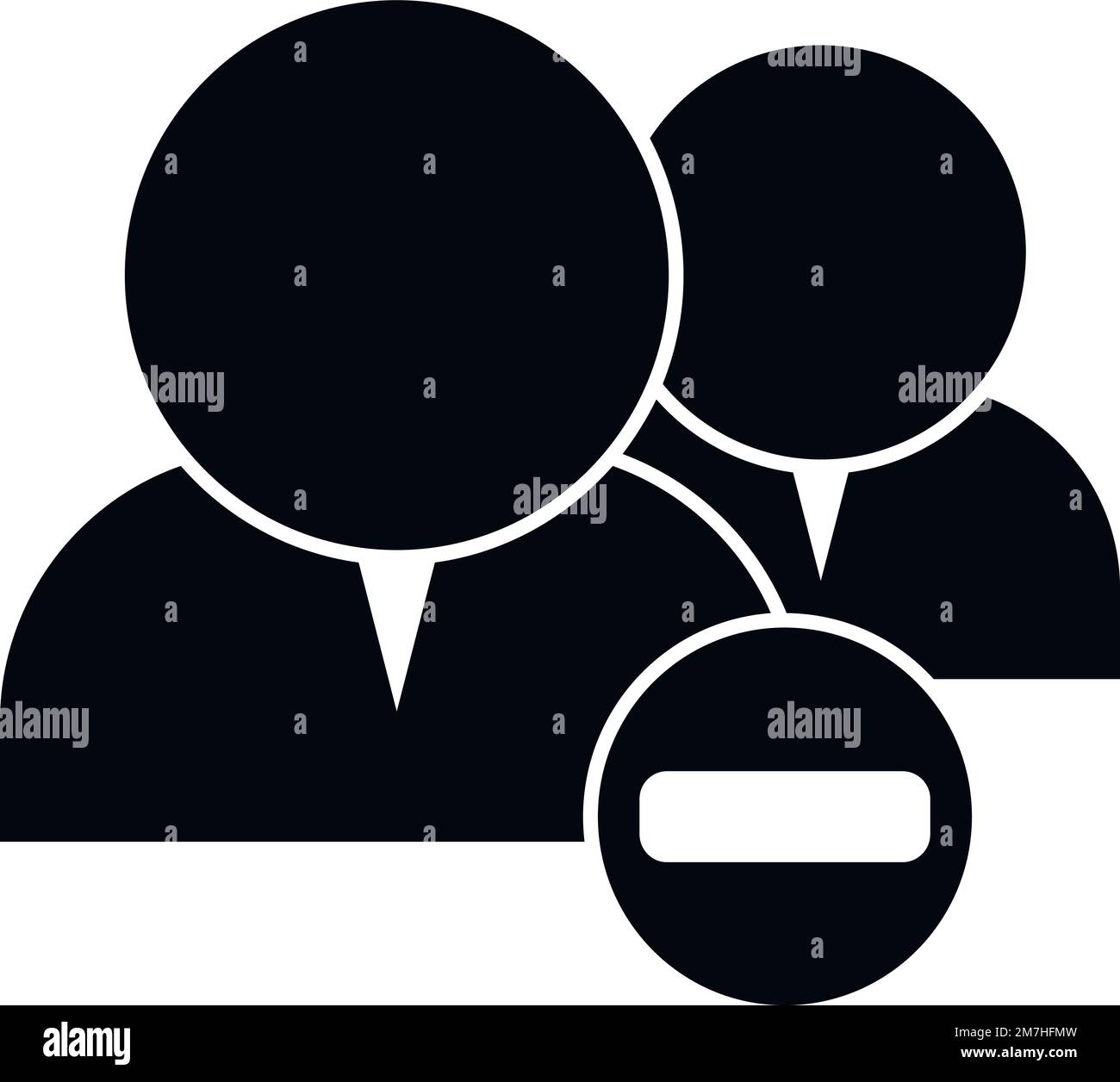 Delete user icon simple vector. People service. Remove privacy Stock ...