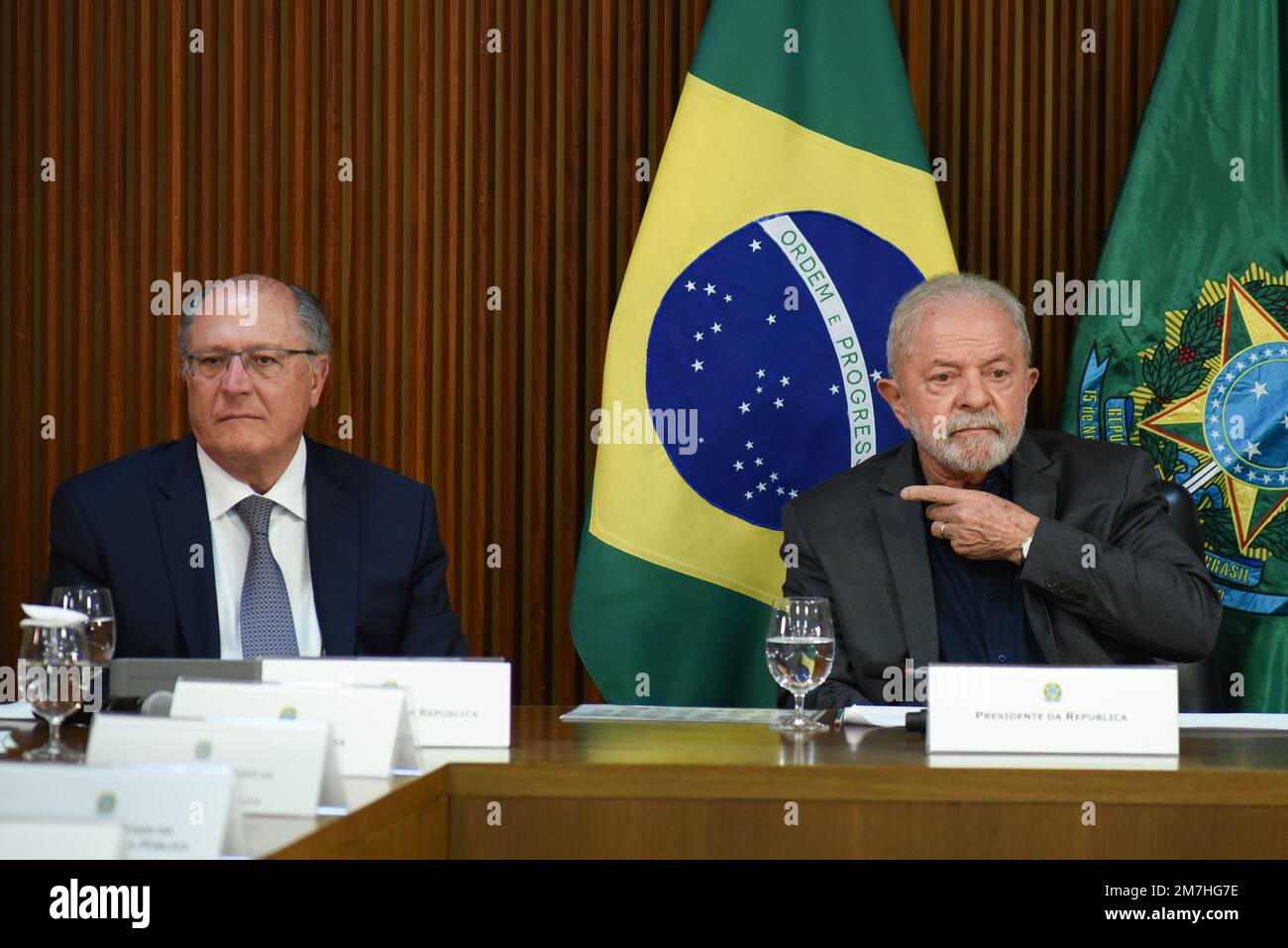 Brasilia, Brazil. 09th Jan, 2023. Photo, President Lula and Vice