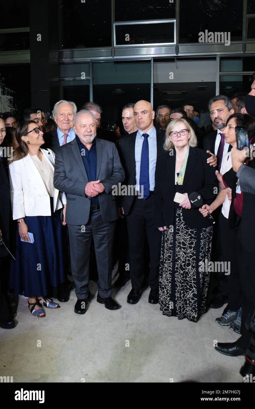 Brasilia, Brazil. 09th Jan, 2023. Photo, President Lula during the