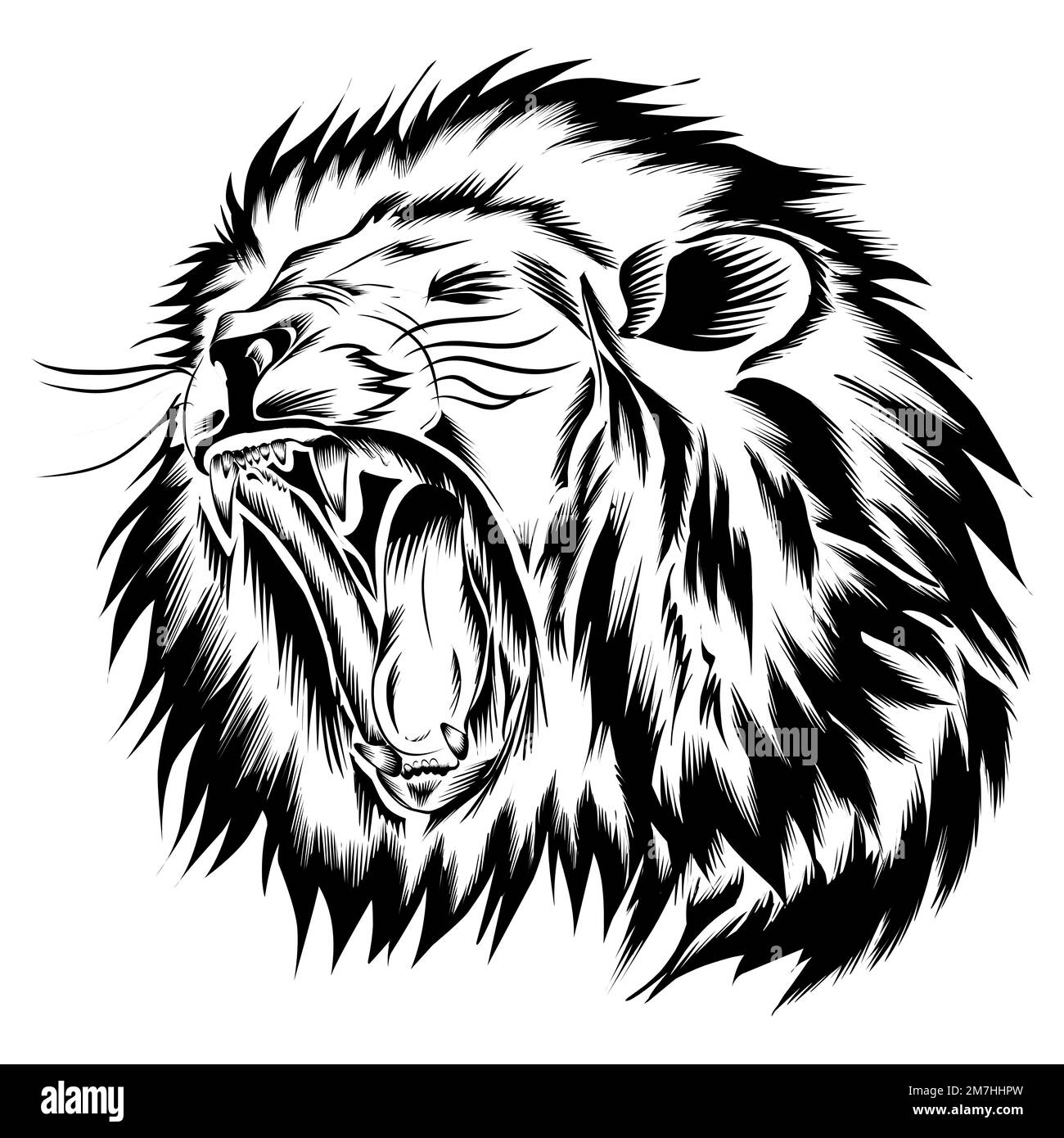 Lion Head Graphic Design