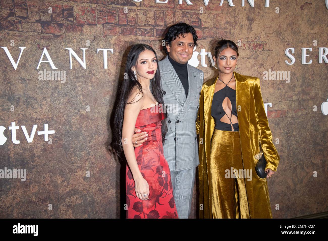 NEW YORK, NEW YORK - JANUARY 09: (L-R) Saleka Shyamalan, M. Night