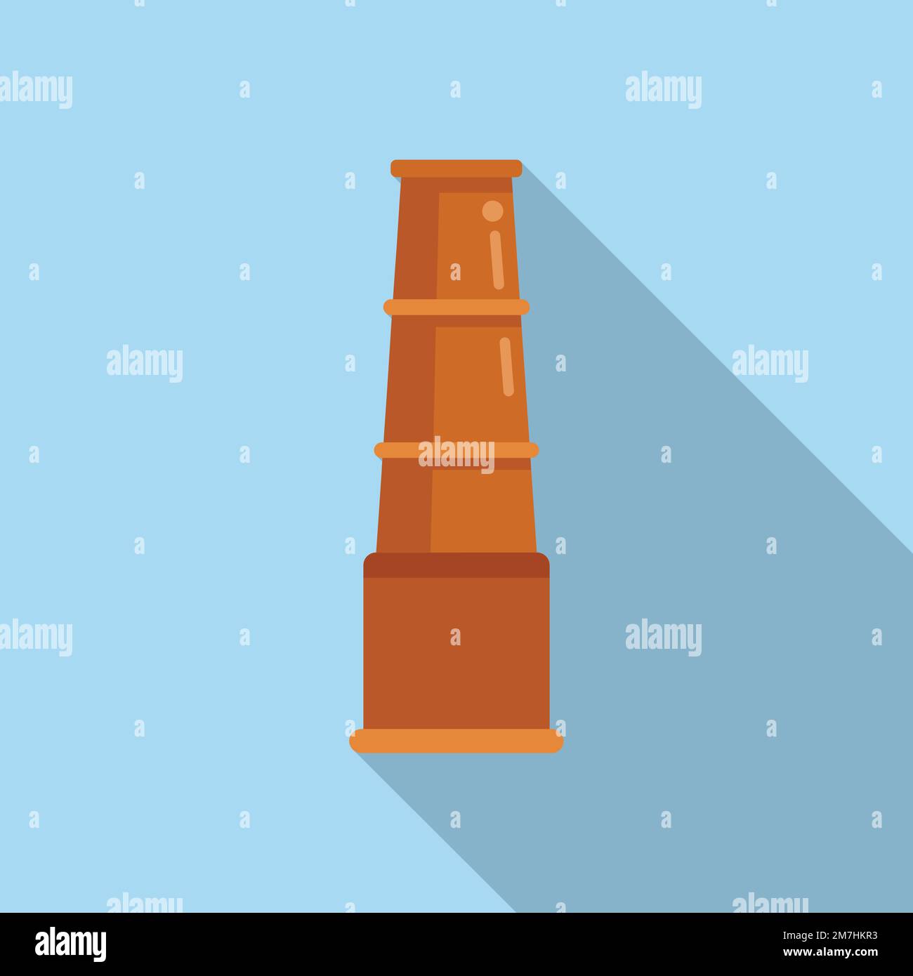 Fire chimney icon flat vector. Factory roof. Stack industrial Stock ...
