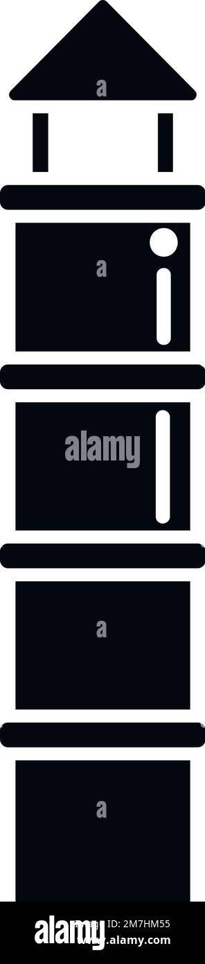 Smoke chimney icon simple vector. Factory house. Stack fire Stock ...