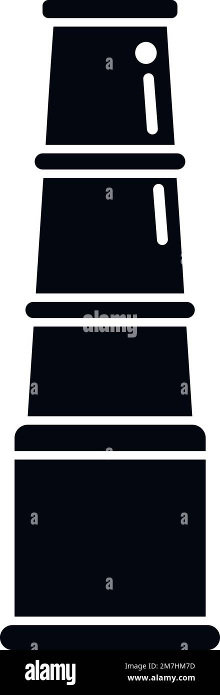 Fire chimney icon simple vector. Factory roof. Stack industrial Stock ...