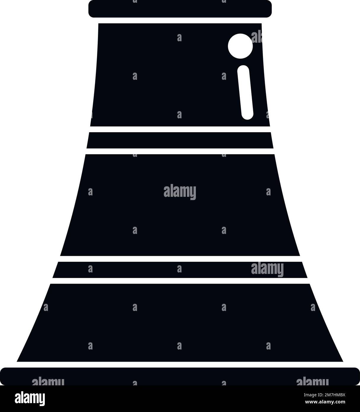 Tower chimney icon simple vector. Smoke factory. Stack fire Stock ...