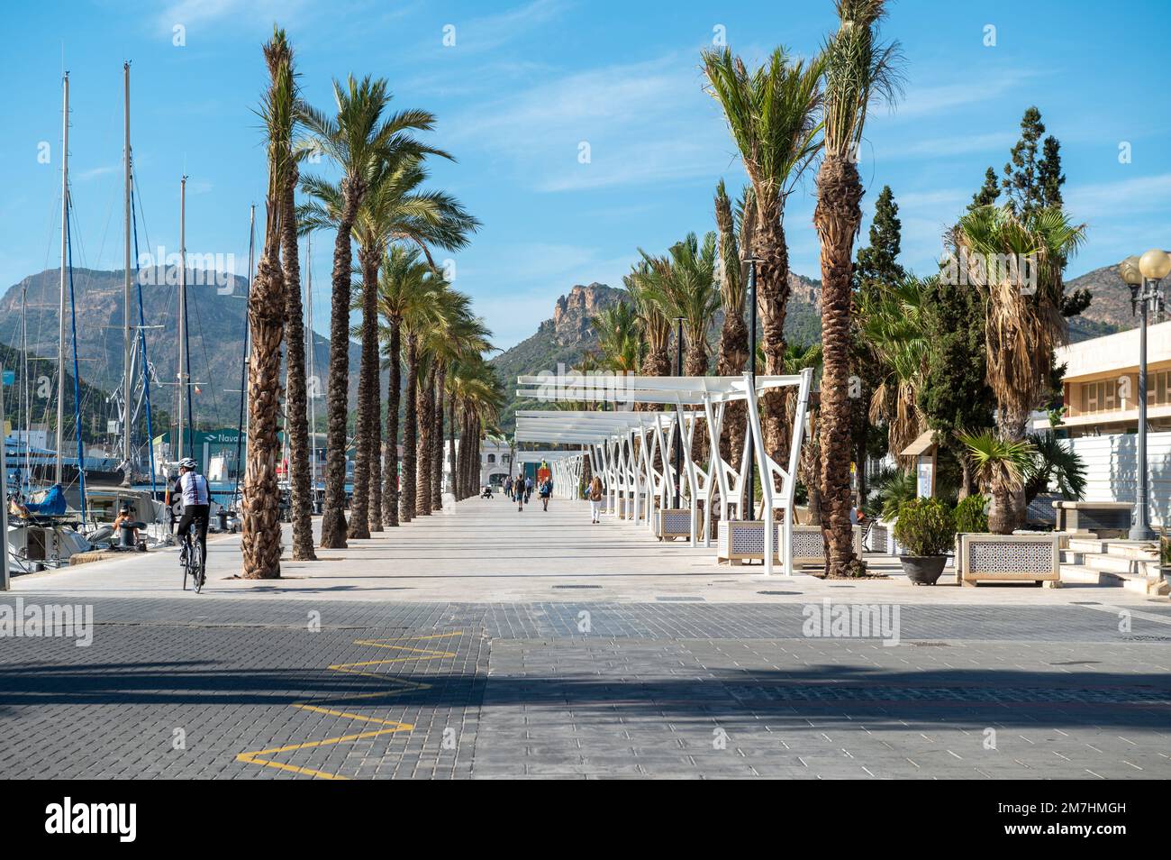 Cartagena, Spain 2022 November 23 Marina in the tourist city of