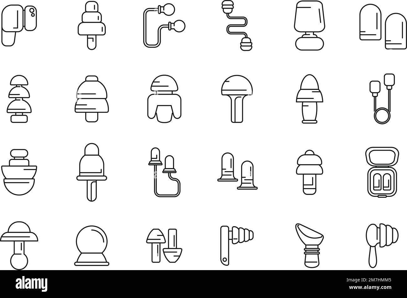 Ear plug icons hi-res stock photography and images - Alamy