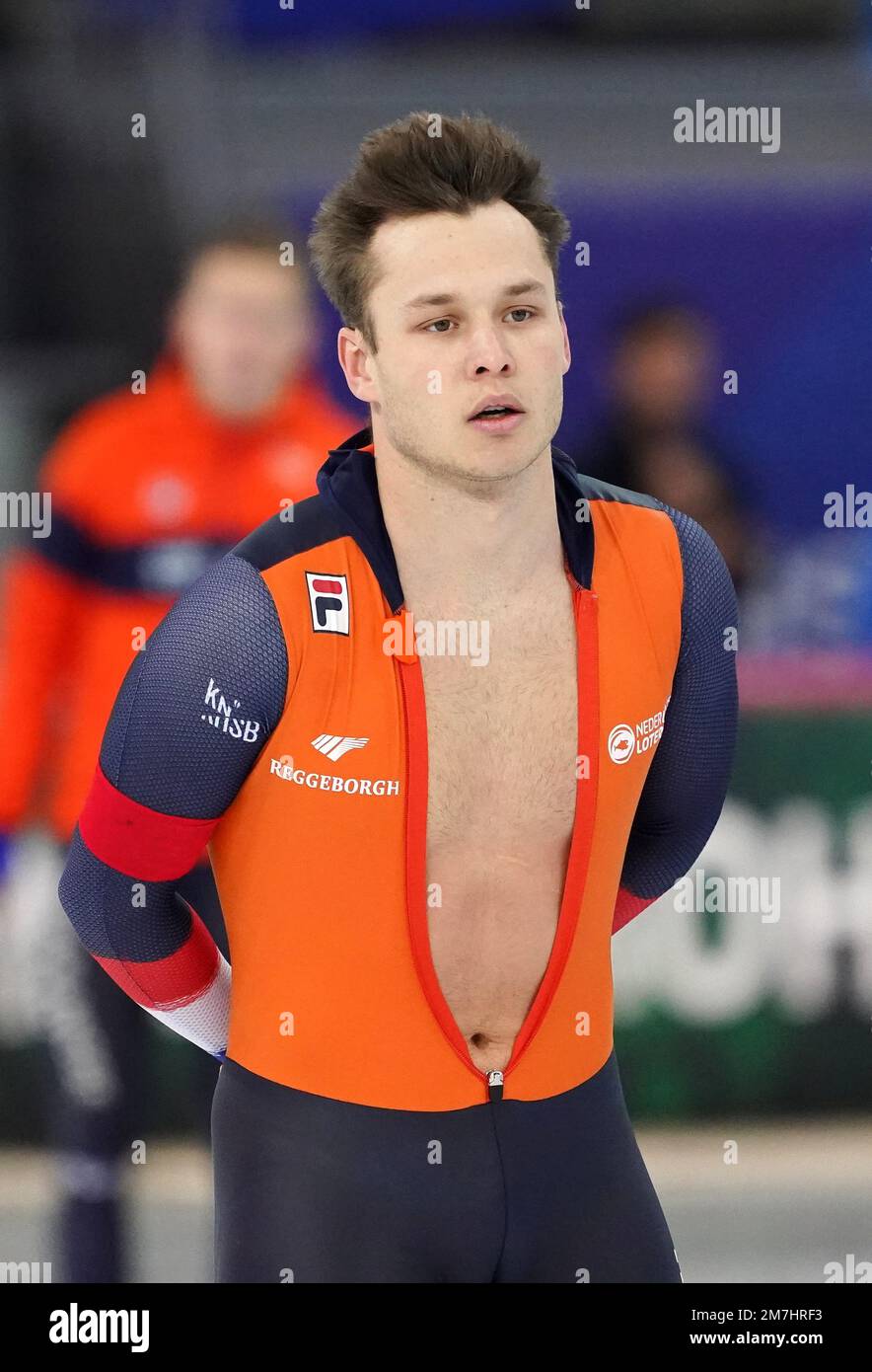 Marcel Bosker (NED) competing in 500m men Allround during ISU European