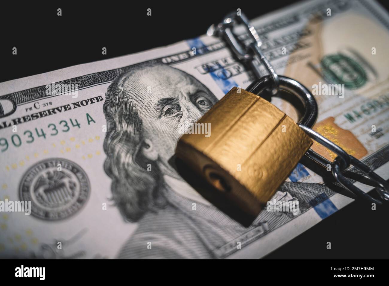 Business safety or financial protection or restriction access. Heap of