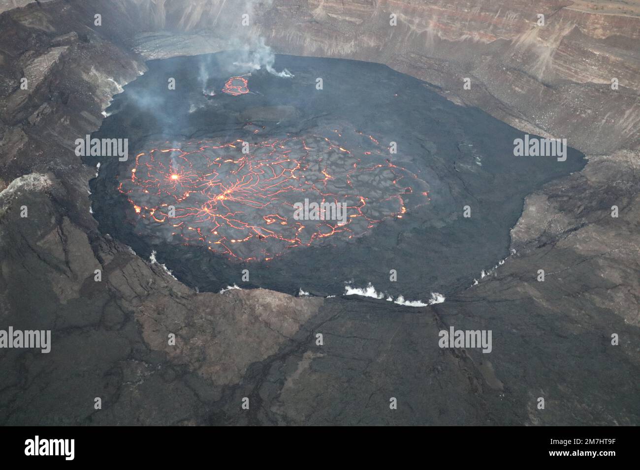 Big island, Hawaii, USA. 8th Jan, 2023. Hawaii&rsquo;s Kilauea volcano 