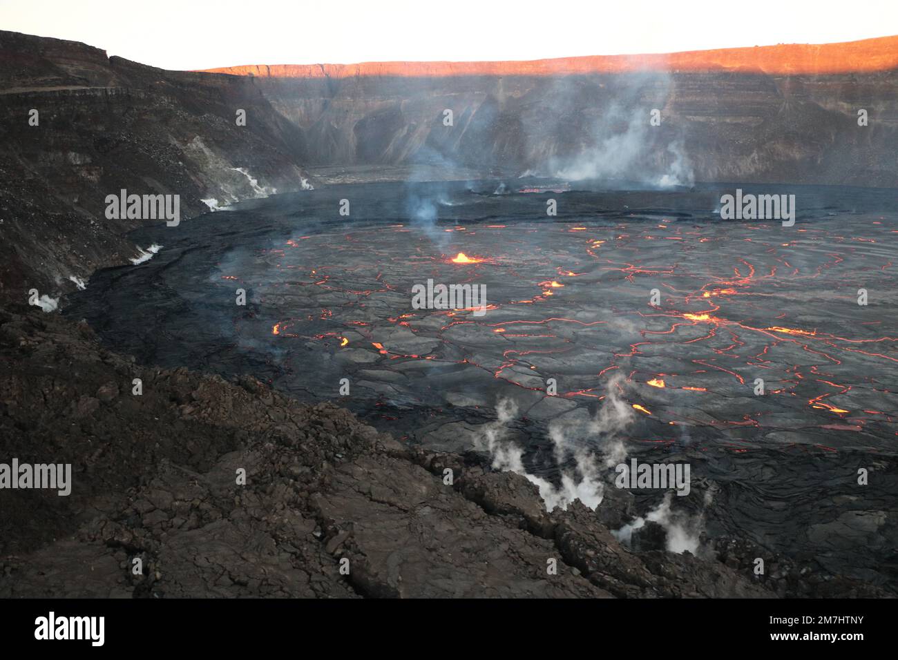 Big island, Hawaii, USA. 8th Jan, 2023. Hawaii&rsquo;s Kilauea volcano 