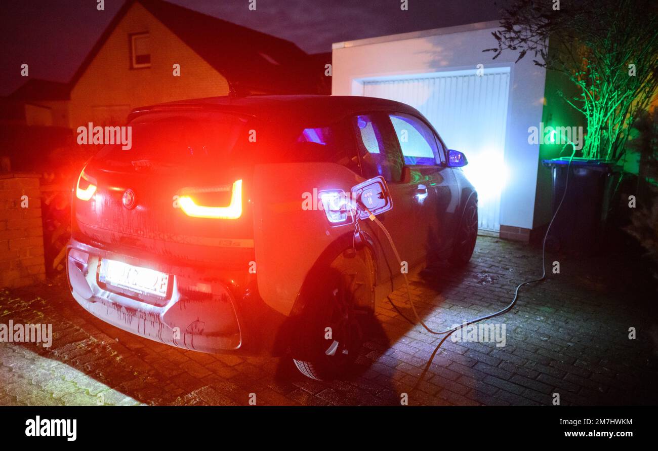 Your private wallbox - recharge your electric car comfortable at home - the  new trend to help to hold the co2 balance on a low level Stock Photo - Alamy