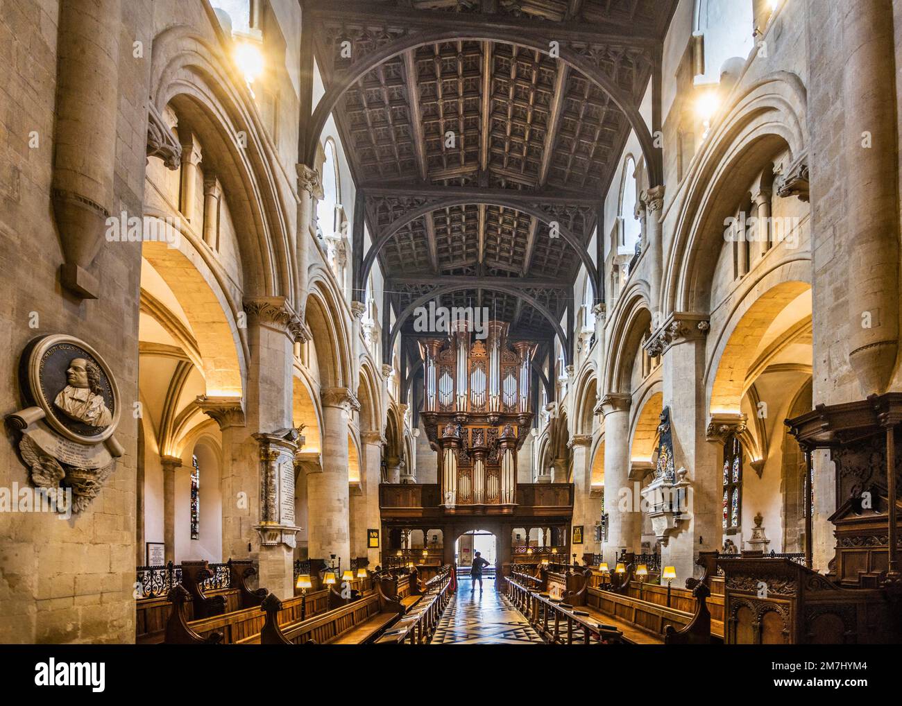 Choir Of Christ Church Cathedral Oxford Looking Towards The Organ And Entrance Oxfordshire