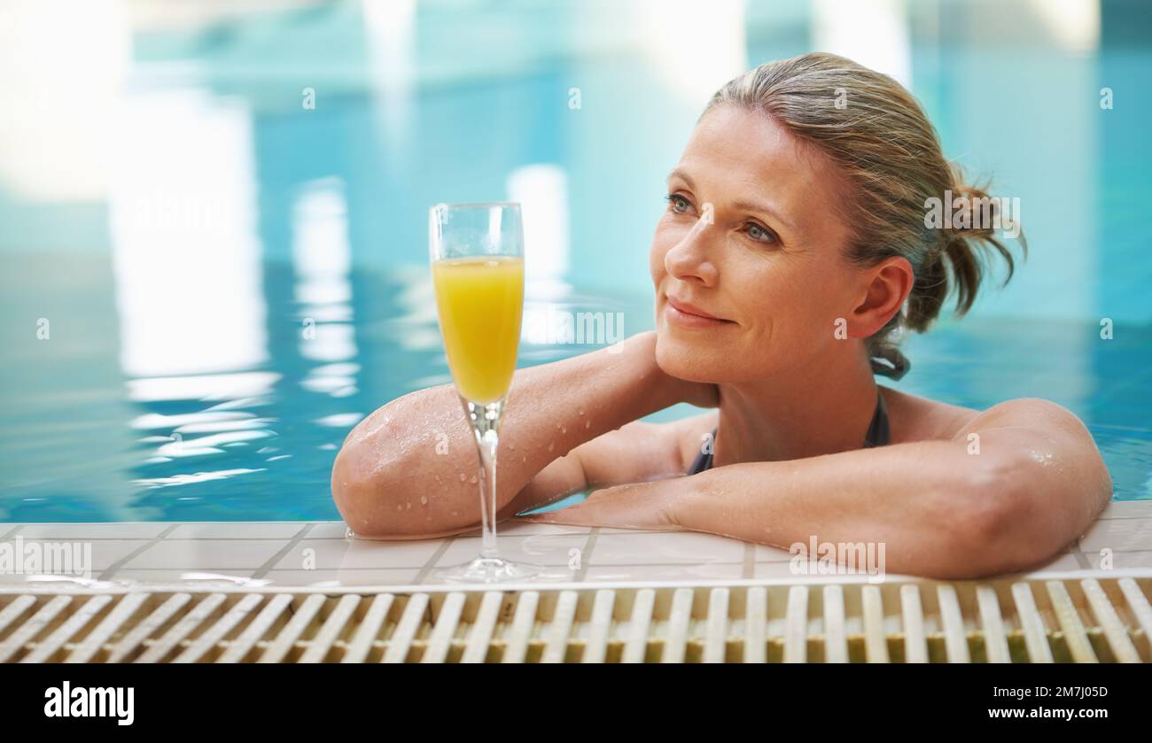 Mature woman swimming costume hi-res stock photography and images - Alamy