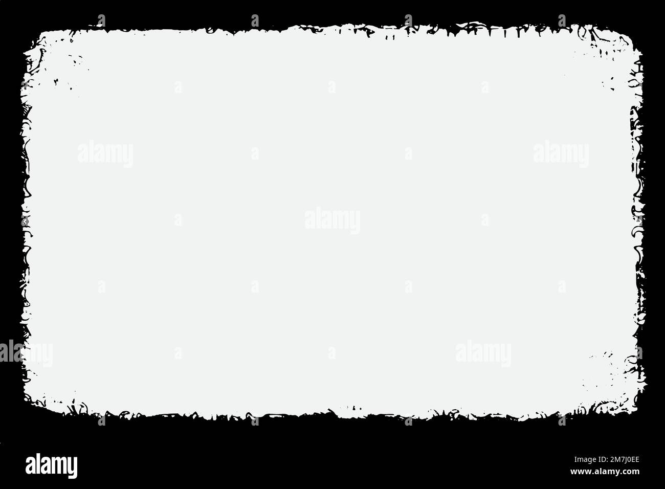 Frame Grunge vector texture isolated on white background Stock Vector