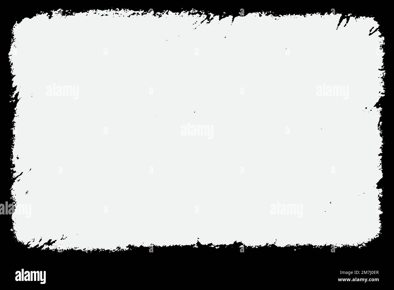 Frame Grunge vector texture isolated on white background Stock Vector