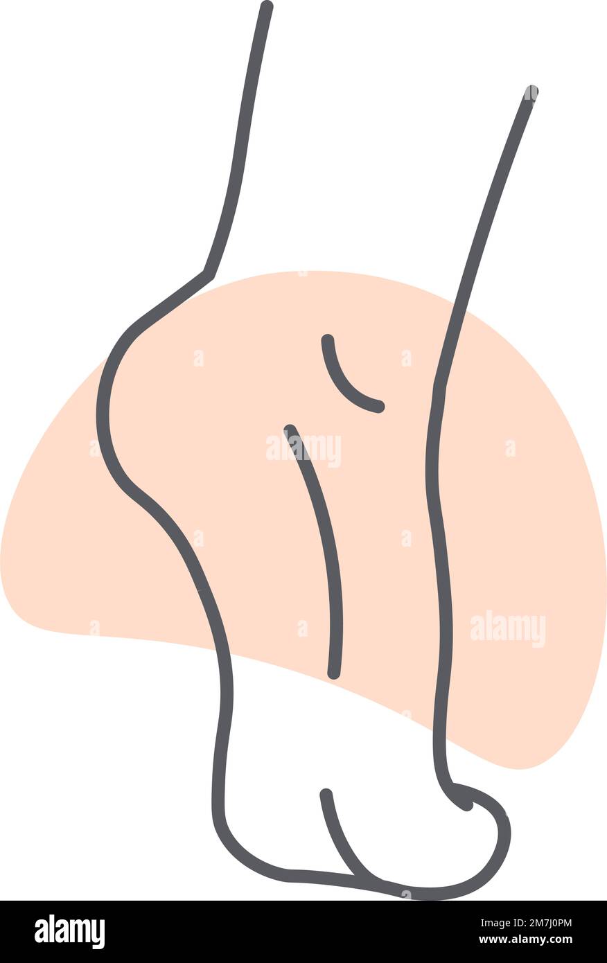 Body of woman, female feet minimalist sketch art Stock Vector Image