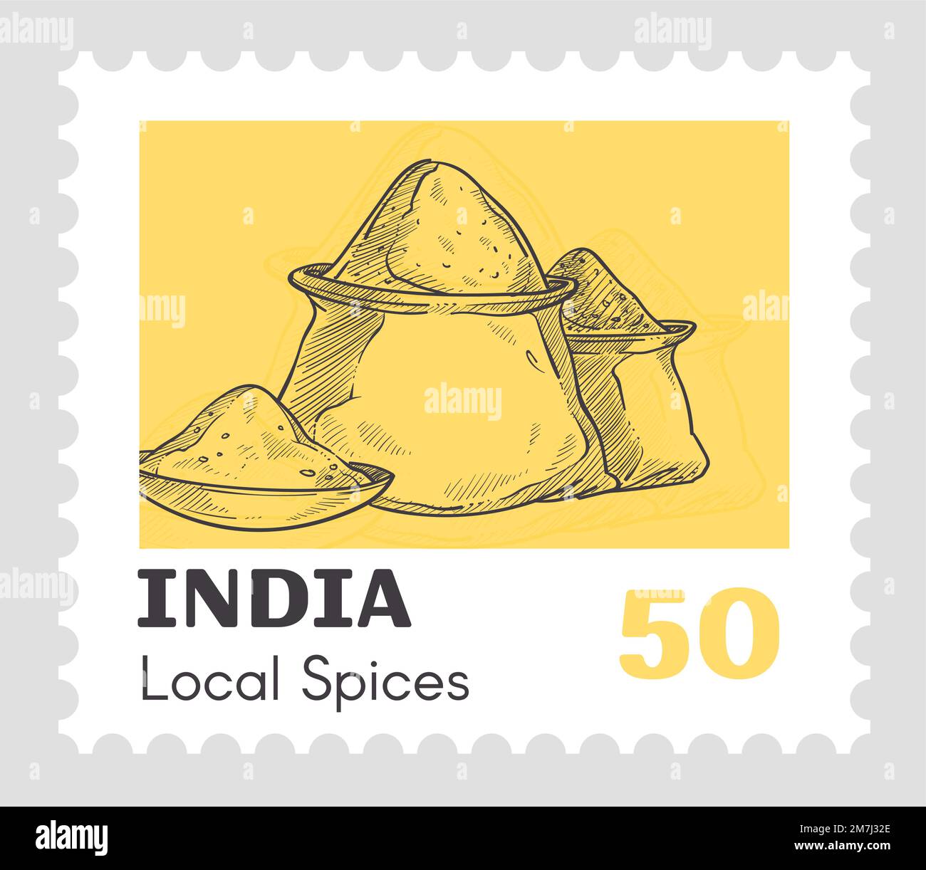 Ingredients Mark Indian fresh ingredients Stock Vector Images - Alamy