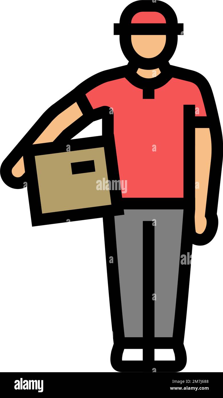 order courier color icon vector illustration Stock Vector Image & Art ...