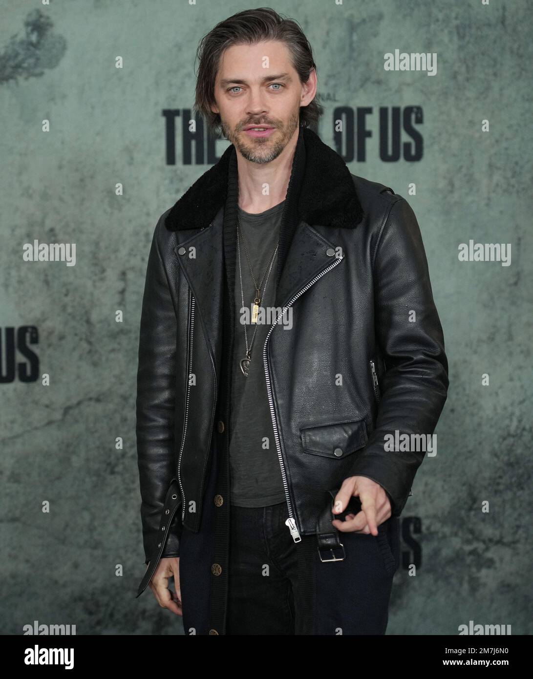 Tom Payne arrives at HBO's THE LAST OF US Premiere held at the Regency
