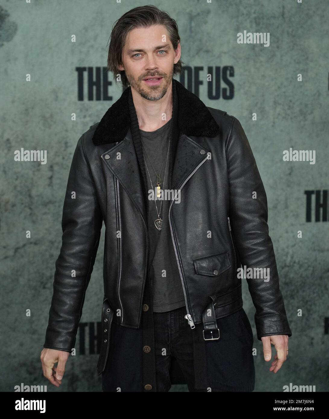 Tom Payne arrives at HBO's THE LAST OF US Premiere held at the Regency