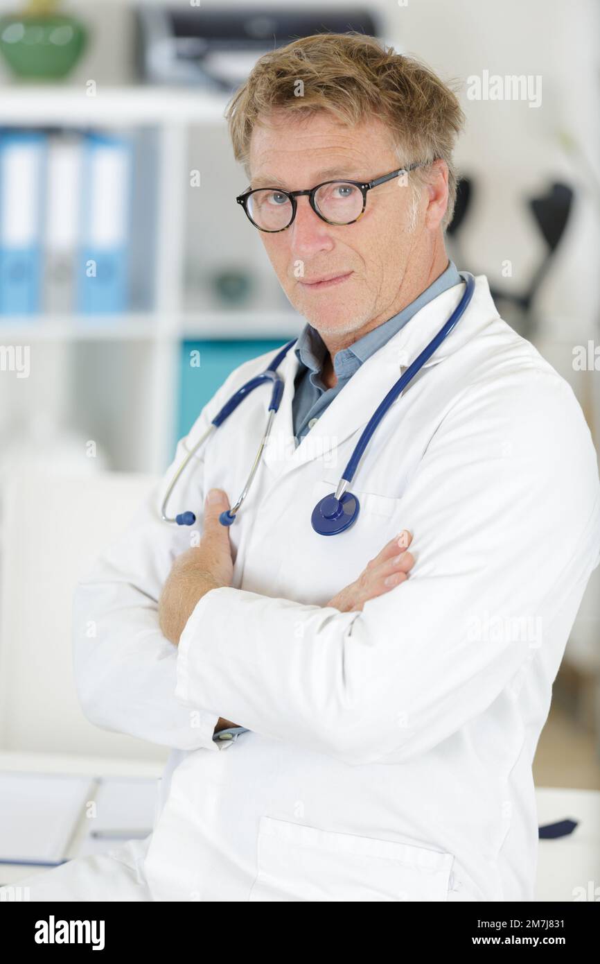 Portrait candid male doctor hi-res stock photography and images - Alamy
