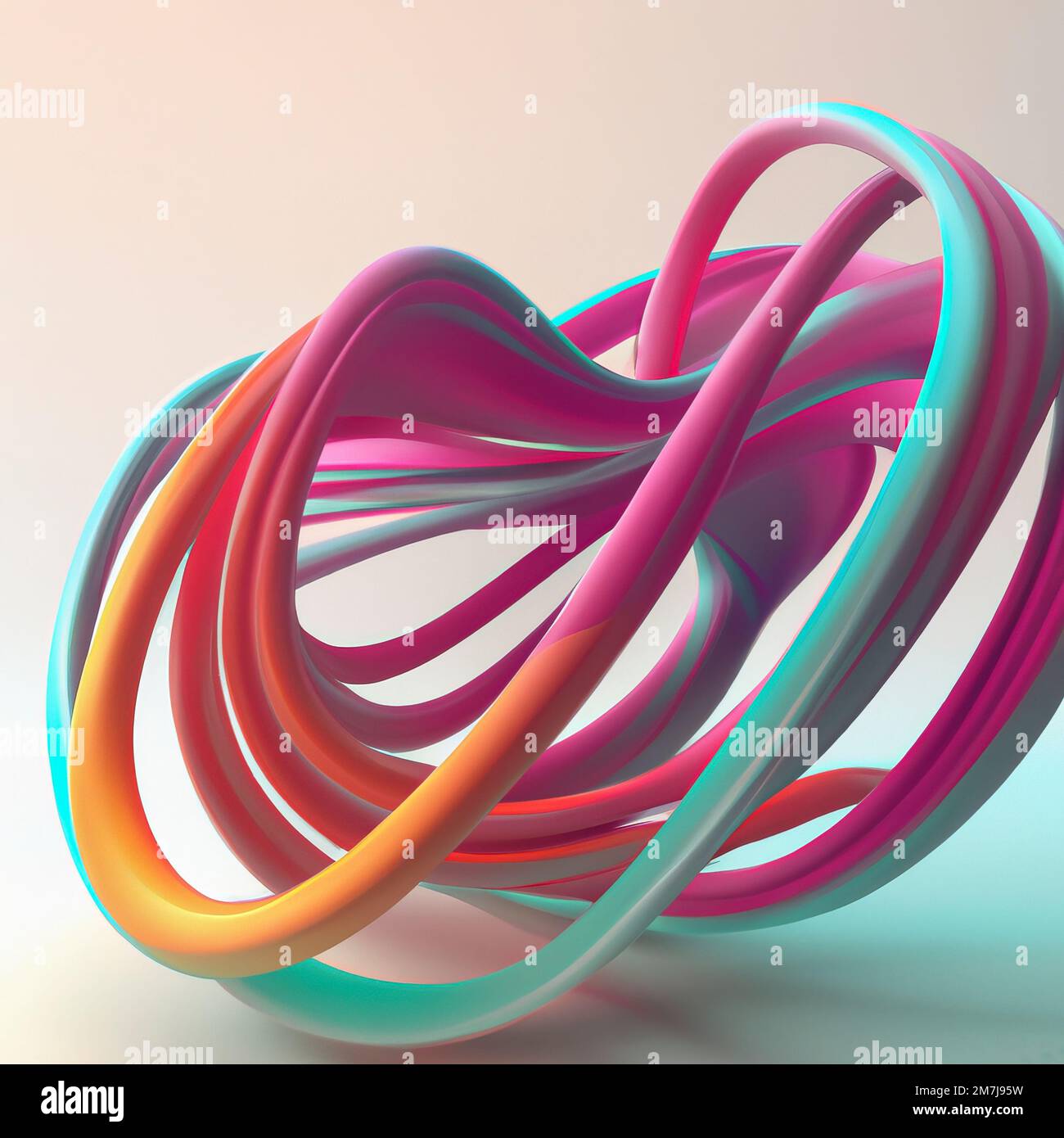 Abstract 3d waves form liquid hi-res stock photography and images - Alamy