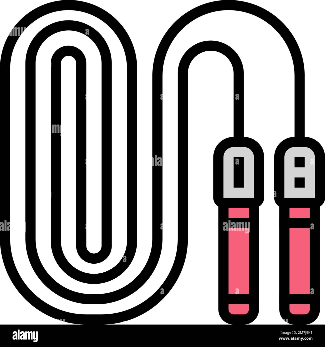 rope fitness sport color icon vector illustration Stock Vector Image ...