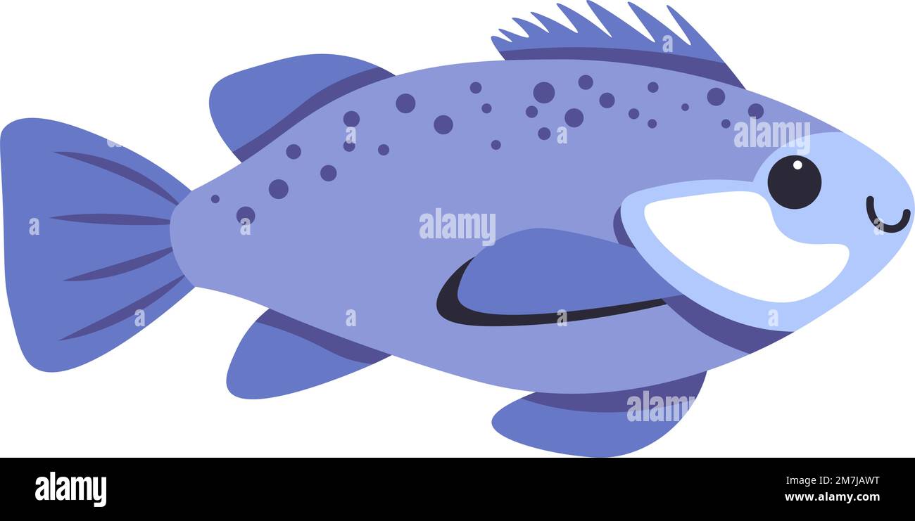 Dwarf gouramis fish type, aquatic animals vector Stock Vector