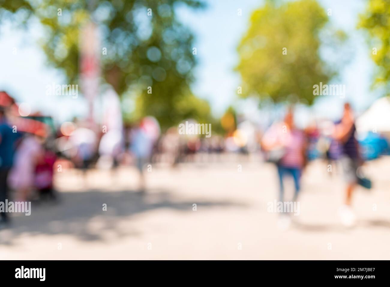 Group of people and community, blur crowd for society concept, selective focus Stock Photo