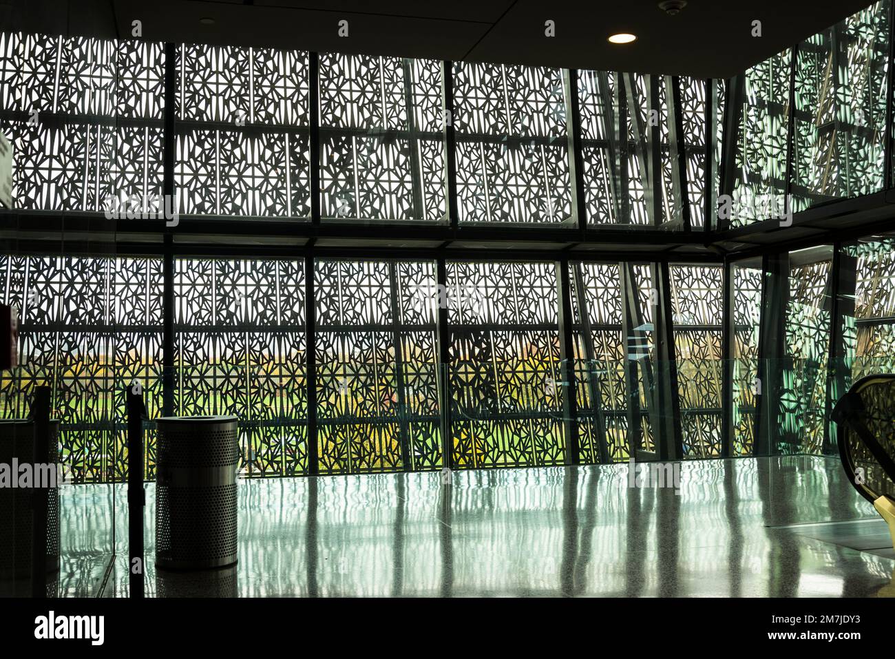 Architectural detail at National Museum of African American History and Culture,, Washington, D.C., USA Stock Photo