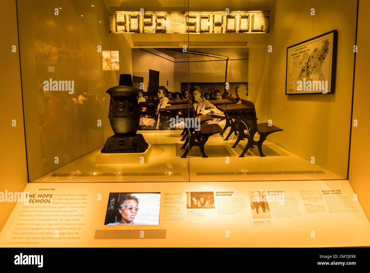 The Hope school, National Museum of African American History and Culture,, Washington, D.C., USA Stock Photo