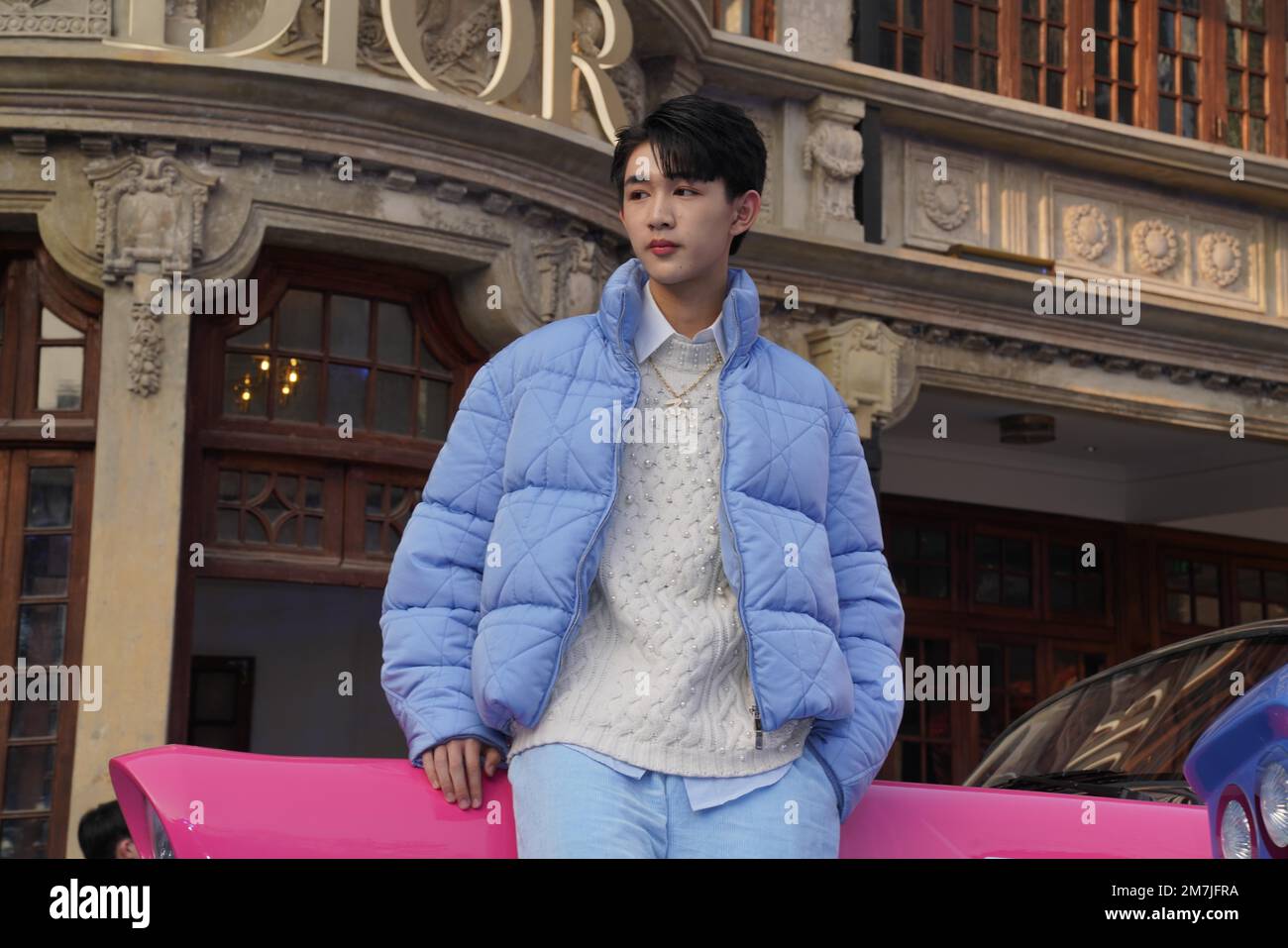 Rong Rong Actor Chinese actor and model Rong Zishan attended the DIOR x ERL activity in ...