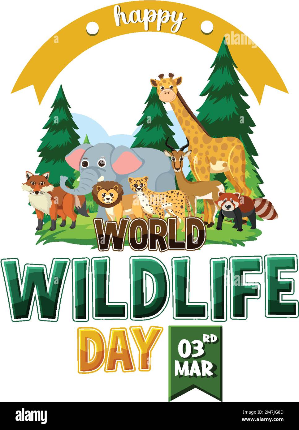 World wildlife day logo illustration Stock Vector Image & Art Alamy