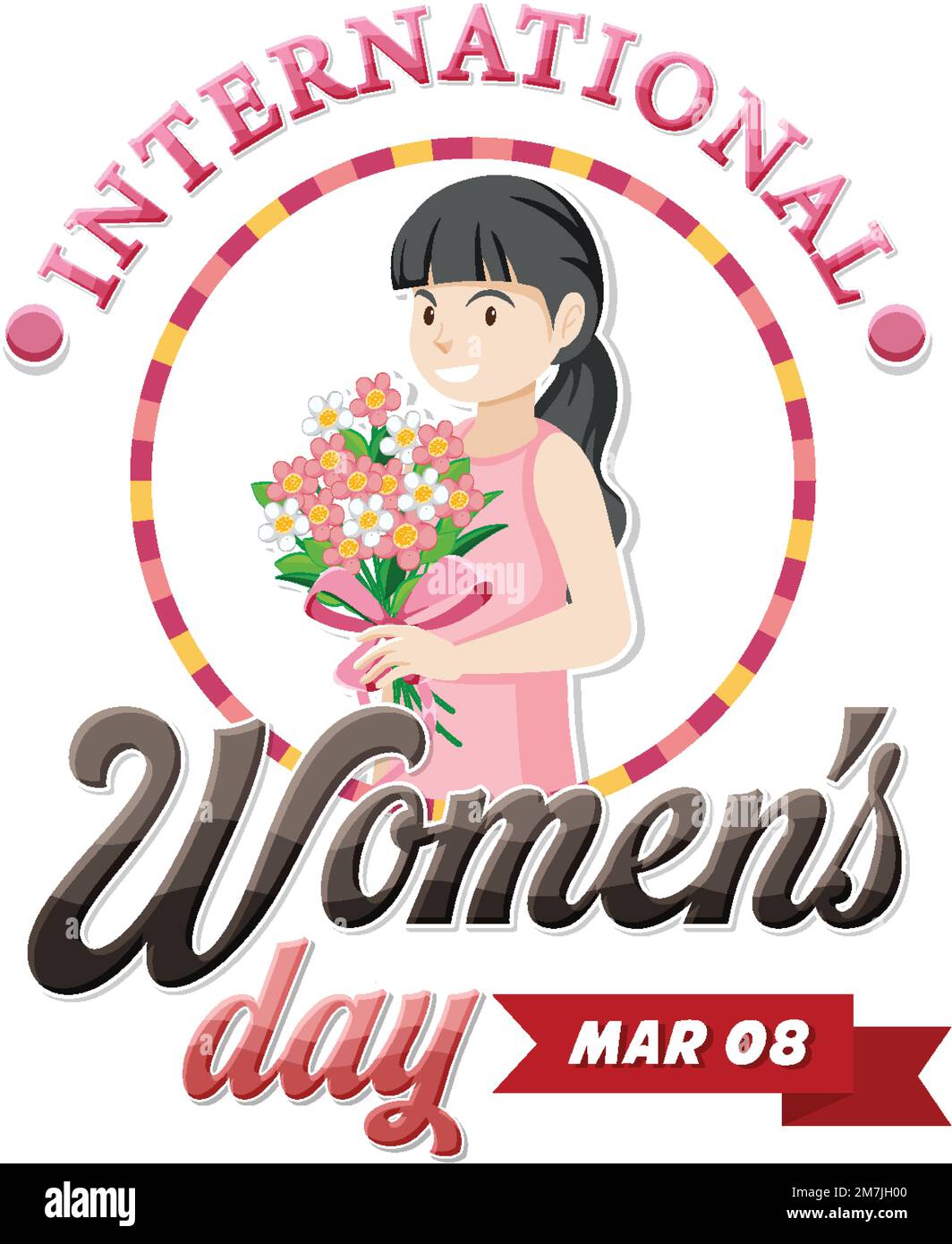 International women day logo illustration Stock Vector Image & Art - Alamy