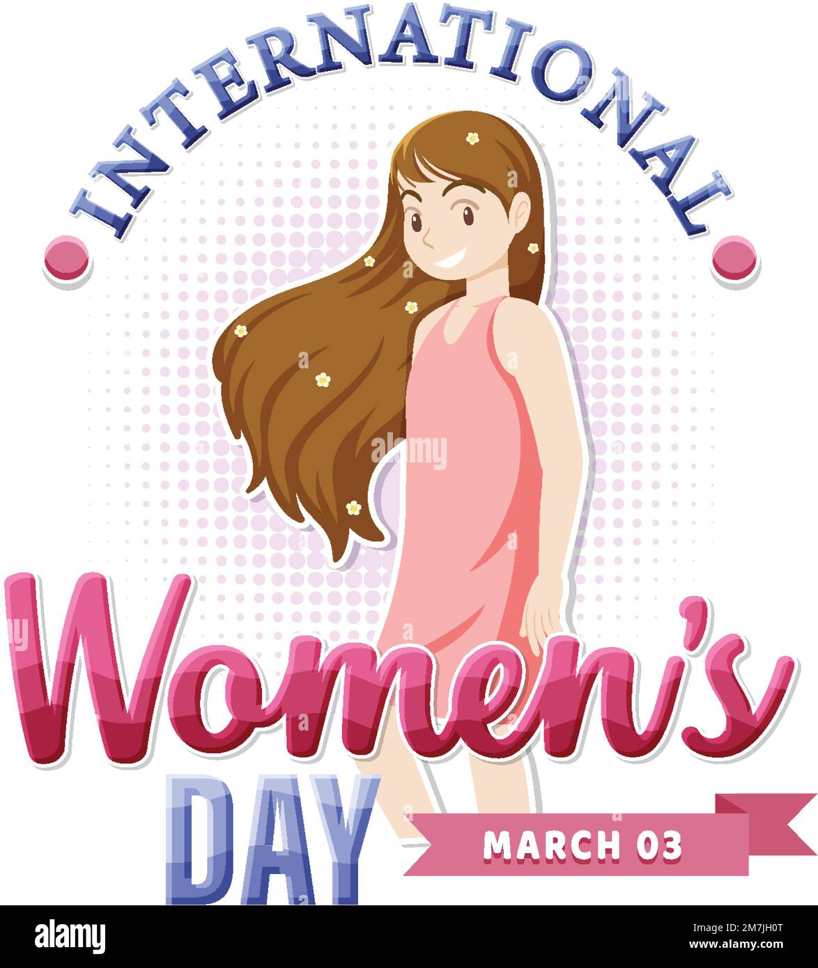 International women day logo illustration Stock Vector Image & Art - Alamy