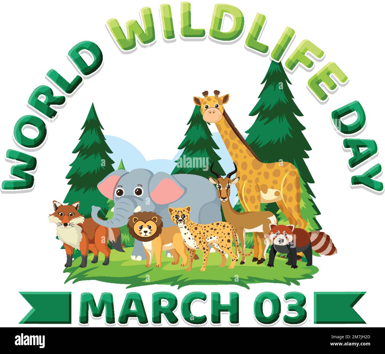 World wildlife day logo illustration Stock Vector Image & Art Alamy